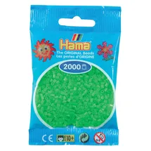 HAMA BEADS Hama Perlen Mini-Perlen 2000 Stück grün