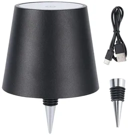 ideoon lights Akku Flaschenlampe Schwarz