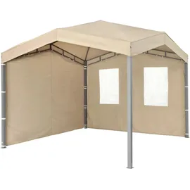 Tepro Seitenteilset für Pavillon Marabo 2 Stück 0,0 x 0,0 m Taupe