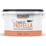 SEEBAUER diy® Design-Pastellfarbe PASTELLA (Magic Sunset 2,5 Liter) Edelmattes Orange, Wandfarbe für Innen