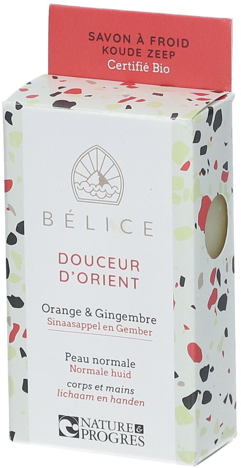 BELICE DÉLICE DE FRUITS Savon froid Orange & Gingembre Bio 100 g savon