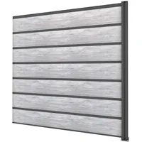 Gutta Sichtschutzelement 194 x 186 cm grau WPC