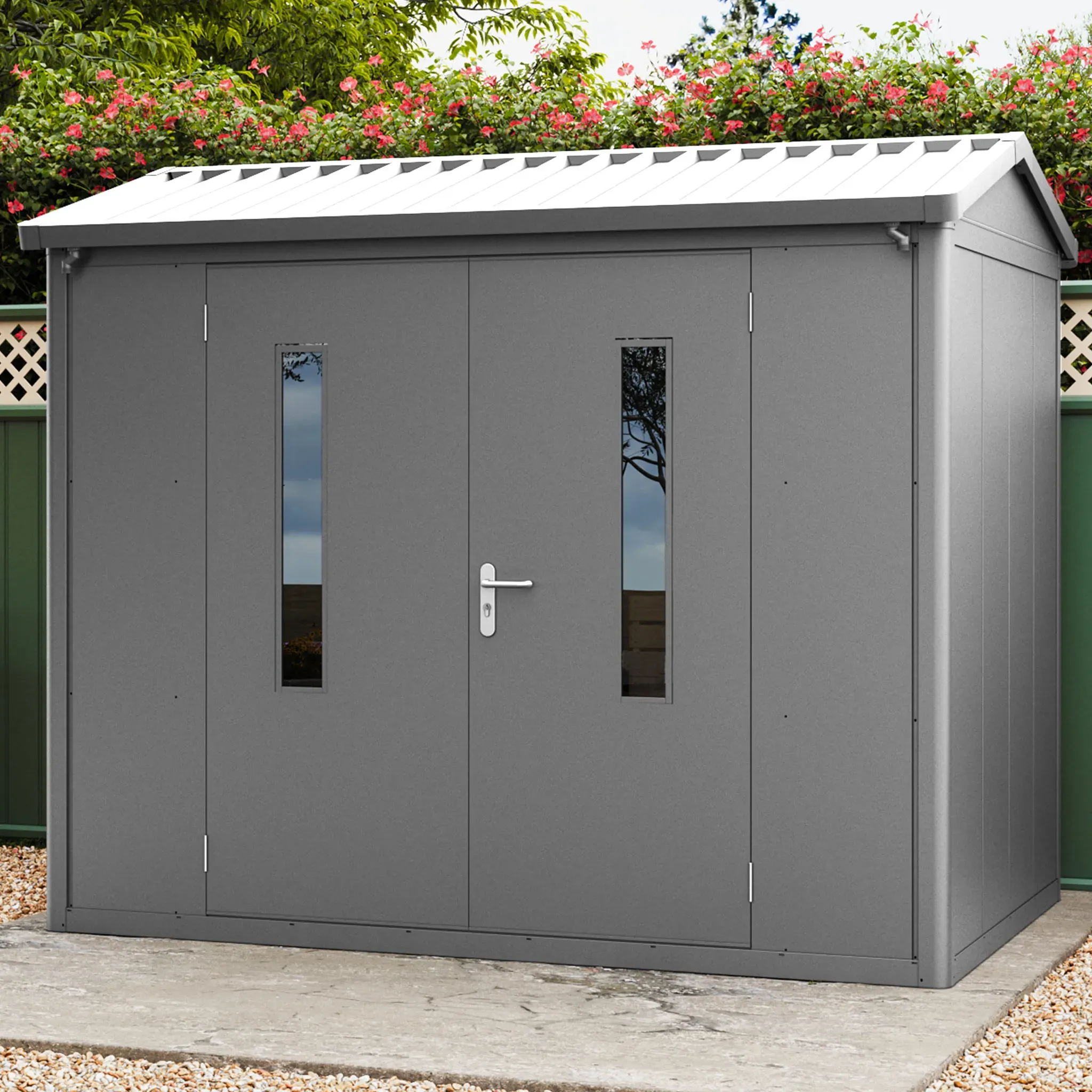 PRIMEYARD  263 x 180 cm Abri de jardin, anthracite - (GFPV00919)