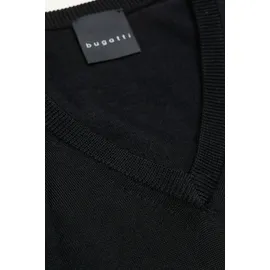 Bugatti Rundhalspullover Schwarz XL