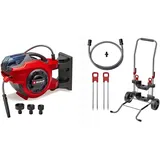 Einhell Akku-Schlauchtrommel GE-HR 18/30 Li-Solo Power X-Change (18 V, autom. Schlauchaufwicklung, bis 180° schwenkbar, 30 m Gartenschlauch & -spritze, ohne Akku, inkl. Schlauch- & Transportwagen)