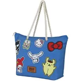 Karactermania Hello Kitty Stickers Strandtasche Blue