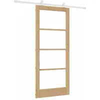 vidaXL Schiebetür ORKDAL Braun 86 x 198,5 cm Holz und Metall