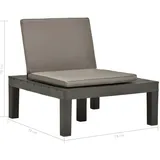 vidaXL Loungesessel anthrazit 4 St.
