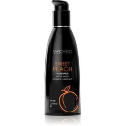 Wicked Aqua Flavored Gleitgel mit Geschmack Sweet Peach 60 ml