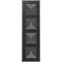 Jung AV584GLMSW Glasrahmen 4fach, schwarz