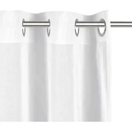 MY HOME Gardine MY HOME "Dolly" Gr. 1, weiß, B:300cm H:100cm, Polyester, Gardinen, Gardine, gewebt, Polyester