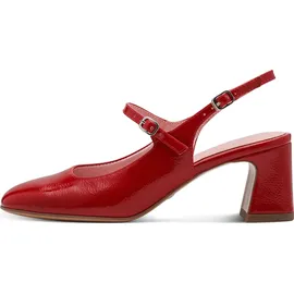 TAMARIS Damen Sling Pump mit Blockabsatz, rot, 38 EU