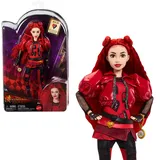 Mattel Disney Descendants: The Rise of Red Modepuppe und Accessoires – Red, Tochter der Herzkönigin mit vom Film inspirierter Kleidung und Taschenuhr, HWT93