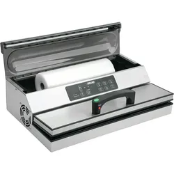 METRO Professional Balkenvakuumierer GVS2040, Edelstahl, 49.3 x 30.1 x 16.2 cm, max. Beutelbreite: 40.6 cm, Schnellstart, silber