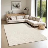 the carpet Teppich »Elisa«, rechteckig, 12 mm Höhe, moderner Wohnzimmer Teppich weicher Flor beige