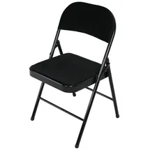 Hti-Living Klappstuhl Velvet Gestell Schwarz