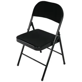 Hti-Living Klappstuhl Velvet Gestell Schwarz