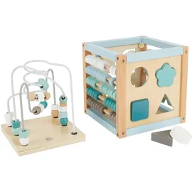 Bieco Motorikwürfel Waldtiere Beige