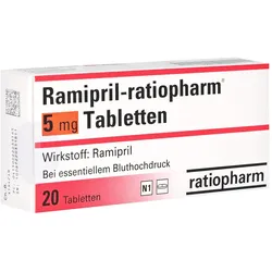 Ramipril-ratiopharm 5 mg Tabletten 20 St