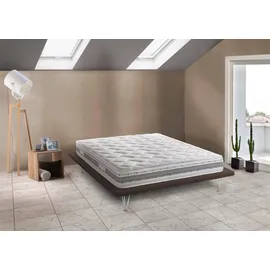 Talamo Italia - Doppelmatratze Sveva, Herausnehmbare Matratze aus Memory Foam und Waterfoam, 100% Italy, Anti-milbe und hypoallergen, Cm 140x200 h21