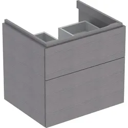 Geberit Waschtischunterschrank „Xeno2“ sculturagrau / Melamin Holzstruktur