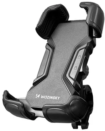 strong phone holder for bicycle motorcycle scooter handlebars black (WBHBK6)