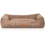 Knuffelwuff Hundebett Olivia Cord XXL 120 x 85cm Braun