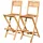 ASS Altenburger Barhocker klappbar 2 Stück  Teak Holz Braun