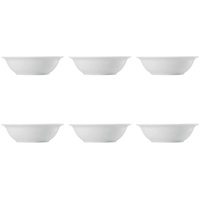 Thomas Porzellan Müslischale Bowl 17 cm - TREND Weiß - 6 Stück, Porzellan, (Posten-Set, Mehrfach-Set, Postenartikel, 6-tlg), Porzellan, spülmaschinenfest und mikrowellengeeignet weiß