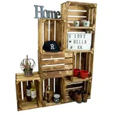 Kistenkolli Altes Land Allzweckkiste 8er Set braun