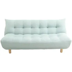 Design-Schlafsofa skandinavisch Grün und Eiche YUMI