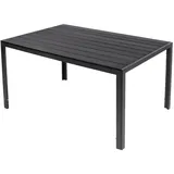 LINDER EXCLUSIV Gartentisch 150 x 90 cm mit Nonwood Platte Gestell Aluminium
