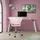 ML-Design Drehstuhl Samt Hellrosa