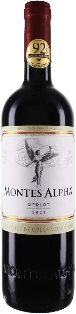 Discover Wines - Montes 2021 Montes Alpha Merlot 2021 Carmenere,Merlot Chile