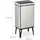 Relaxdays Mülleimer 40 l Silber