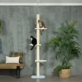Pawhut Kratzbaum, Katzenkratzbaum Deckenhoch, 220-260 Cm, Höhenverstellbar