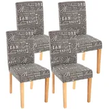 MCW Esszimmerstuhl Littau Textil grau 4er Set