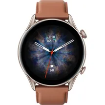 Amazfit GTR 3 Pro brown leather