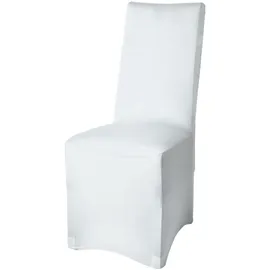 Beautissu Stuhlhusse 95 x 45 cm weiß 4-tlg.