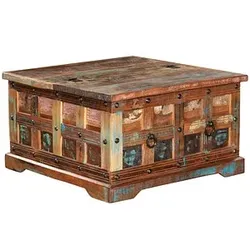 Garden Pleasure KALANKA Beistelltisch Massivholz braun 70,5 x 70,5 x 41,0 cm