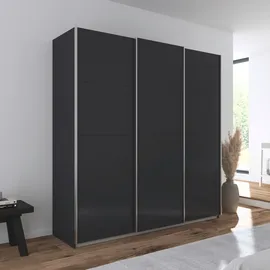 Rauch »Kleiderschrank Schrank Garderobe AGORDO mit Dekor- oder Hochglanzfront«, (in zwei Griff-Farben), durchdachte Innenausstattung, in 4 Breiten und 2 Höhen MADE IN GERMANY, grau