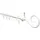 GARDINIA Gardinenstangen-Set Hook 1-Lauf Ø 13-16 mm weiß 130 - 240 cm