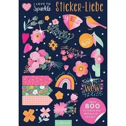 I Love to Sparkle – Sticker-Liebe