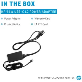 HP USB-C LC Power Adapter EMEA Notebook-Netzteil 65 W