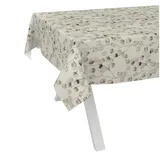 ANRO Wachstuchtischdecke abwaschbar Eukalyptus 200 x 140 cm türkis