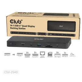 Club 3D 14-1 USB-C Quad-Display-Dockingstation