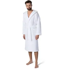 Möve Bademantel Piquée Weiß XL