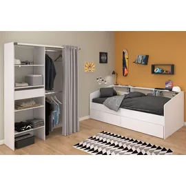 58 aufm Kessel KINDERZIMMER SET Parisot Sleep 3-tlg. Holzdekor Weiß/Eiche