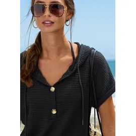 LASCANA Strandshirt Schwarz 36/38