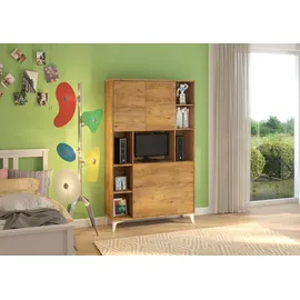 BIM Furniture / Klappbare megan 2 Schreibtisch Haushaltsbüro Computertisch burgunder eiche